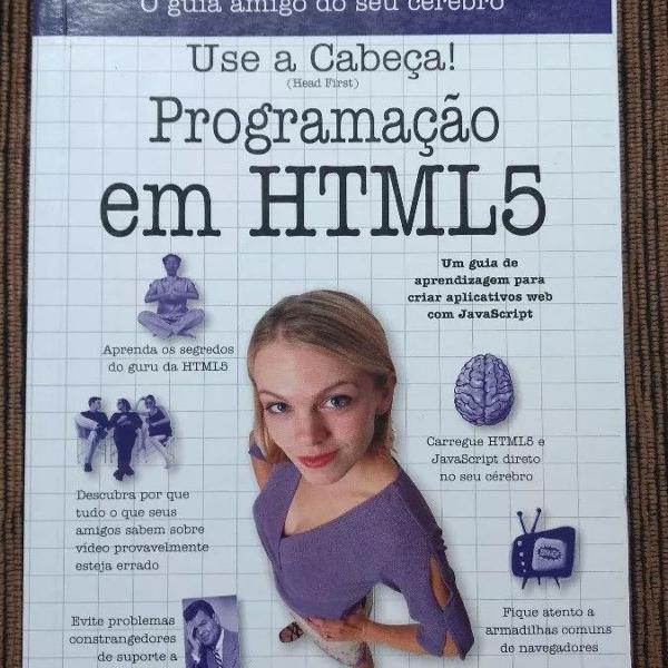 livro programação em html 5 - use a cabeça! - sem rasura