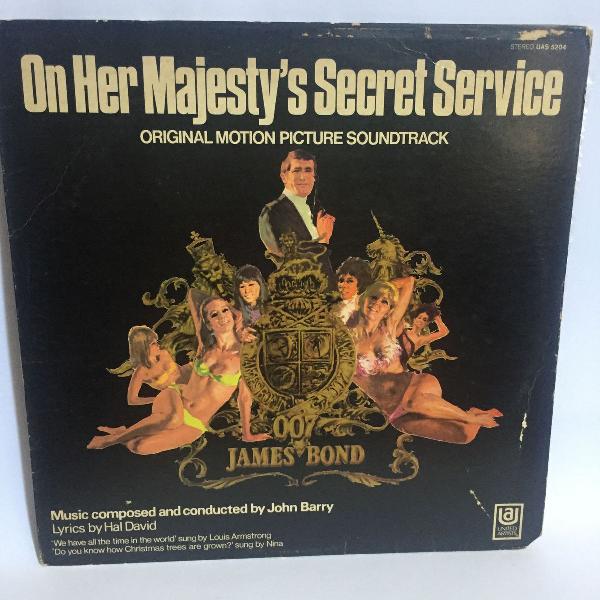 lp original trilha sonora '007 james bond- on her majesty