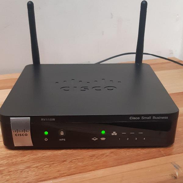 roteador wireless cisco rv110w c/ vpn firewall, 802.11n