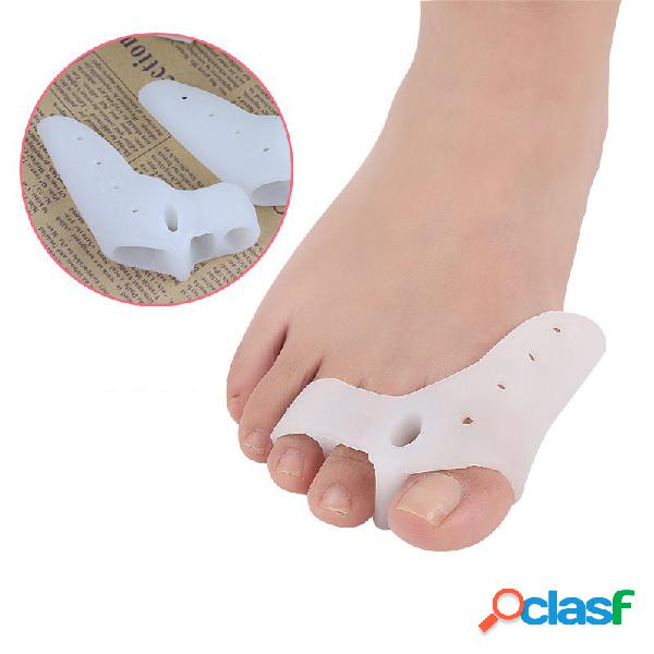1 par Toe Corrector Thumb Valgo Correção Three-hole Toe