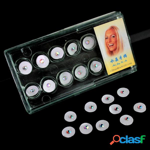 10 Pcs Ornamento Do Dente De Cristal De Diamante Material