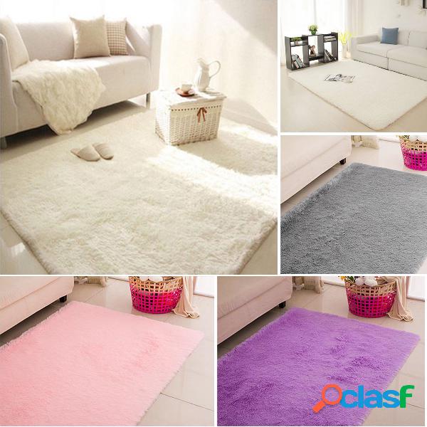 120x170cm Tapete macio Anti-Skid Shaggy Area Rug Sala de