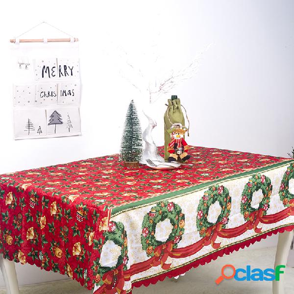 150 * 180 cm Clássico Natal Capa de Tabela Impressa Casa