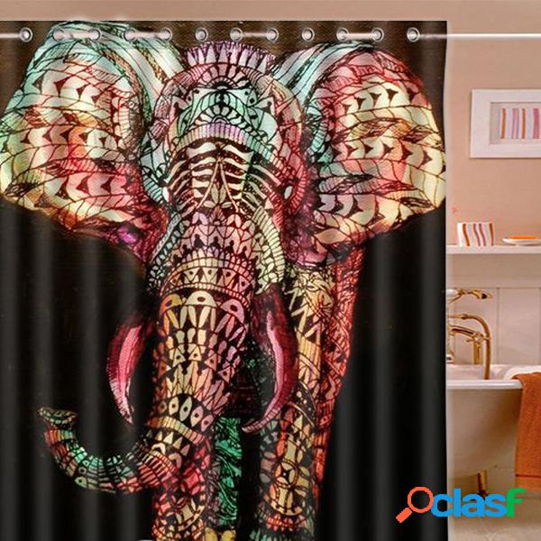 165 * 180cm Elefante colorido impermeável impressão