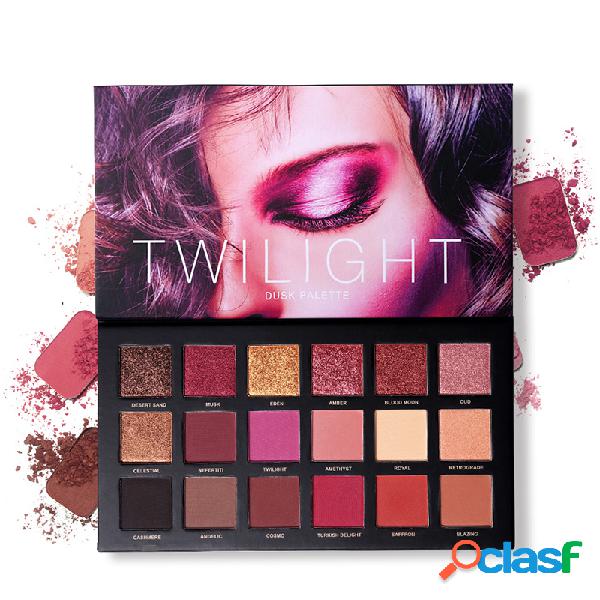 18 Cores Paleta de Sombra Pigmentada Natural Matte Brilho