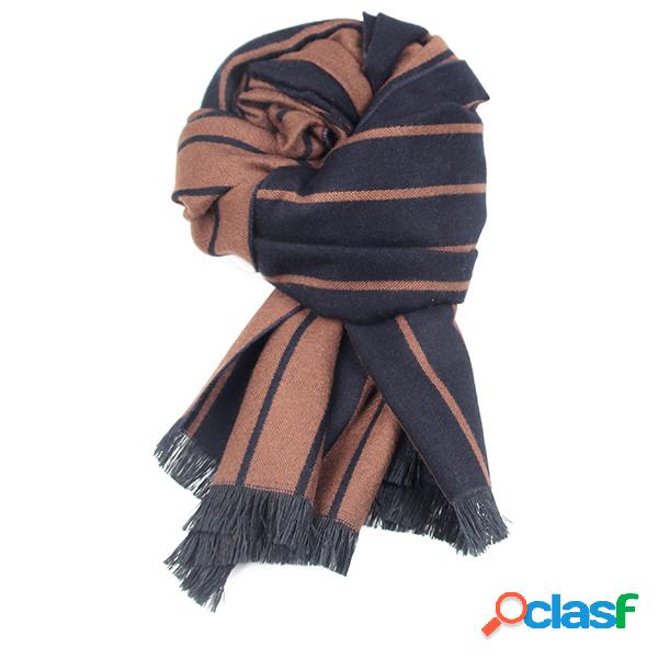 180 cm 70.87 '' Homens Sólidos Cashmere Listra Cachecóis