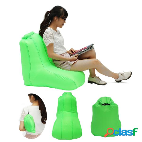 190T Poliéster 120x60x48cm Air Inflatable Chair Furniture