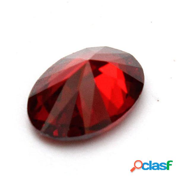 1pc DIY Crystal Oval Natural Red Ruby Mozambique Crystal