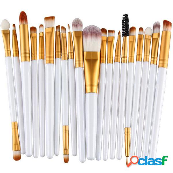 20Peças Pincel Cosmético Multifuncional