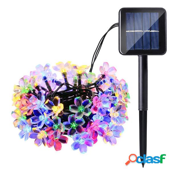 30 LED flor flor solar alimentado jardim feericamente corda