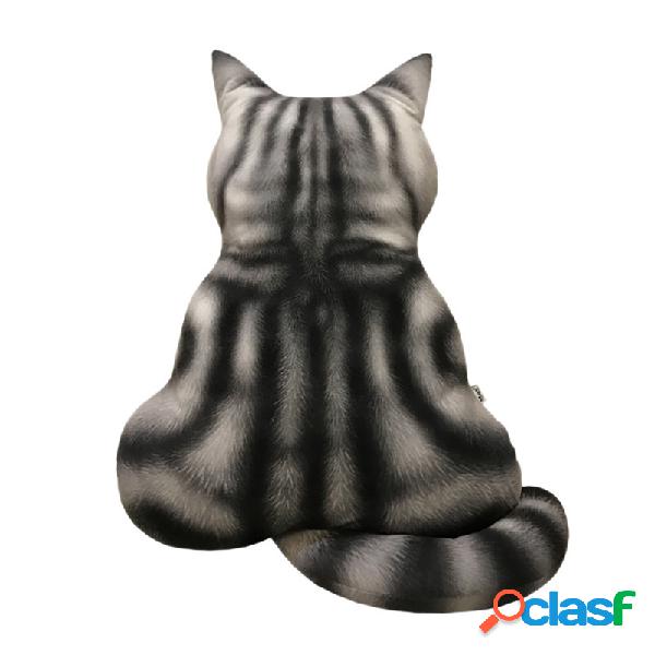 3D Impresso Cat Voltar Almofada de Pelúcia Brinquedo
