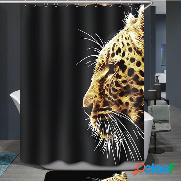 3D Water Cube Design Banheiro de cortina de banho tela