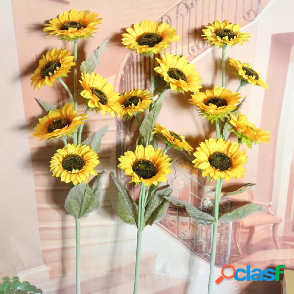 5 Girassol Sala Decoração Simulação Flor do Sol Flor