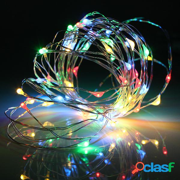 5M 50 LED USB Silver Wire Flexible String Fairy Light