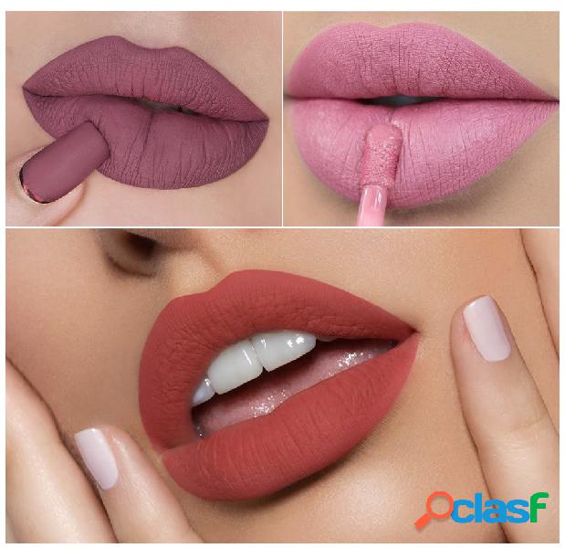 8 cores matte lip esmalte de longa duração copo