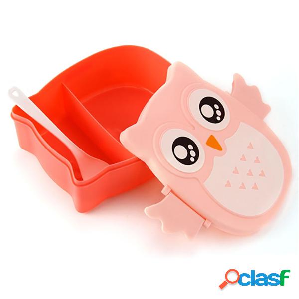 900ml Cute Owl Lunch Box Alimentos Frutas Storage Container