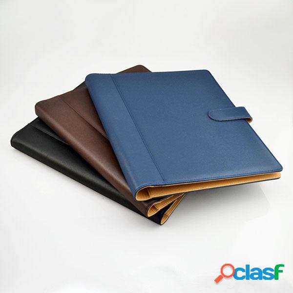 A4 Imitation Leather 3 Hole Folder Business Manager Pasta