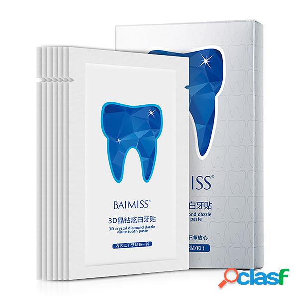 BAIMISS 7Pair Teeth Whitening Strips 3D White Paste Shine