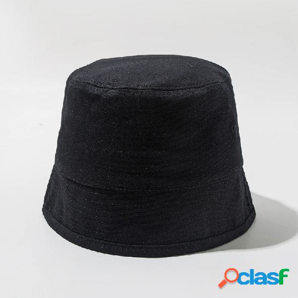 Balde unisex de algodão Chapéu de cor sólida Chapéus