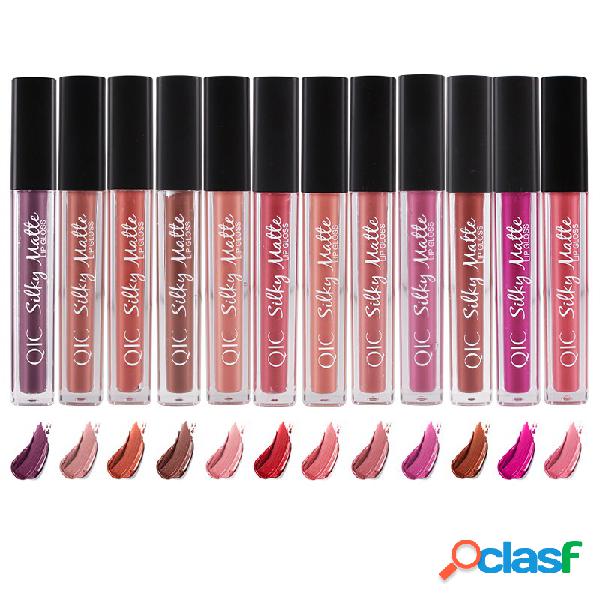 Batom Matte Velvet Líquida Labial Duração Longa 12 Cores