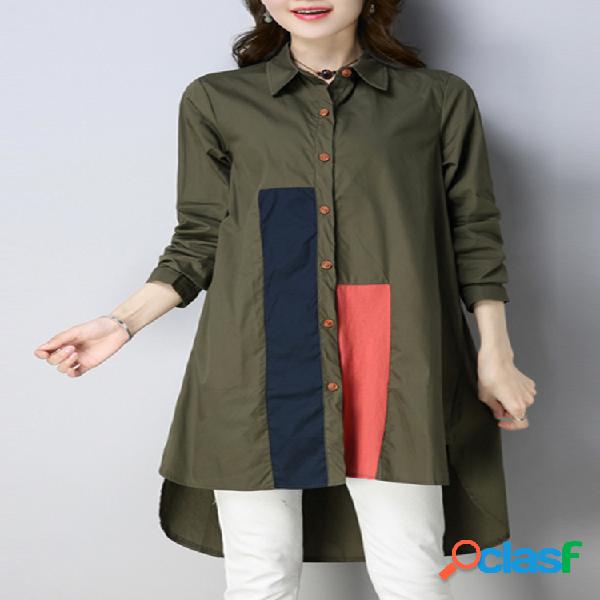 Blusas de mangas compridas casuais para mulheres