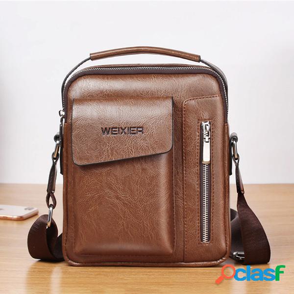 Bolsa Crossbody Bolsa Multi-bolsos para Homem