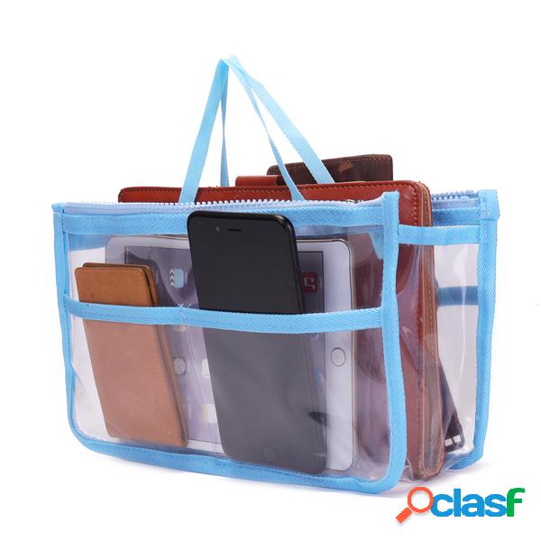 Bolsa Portátil Cosmética Transparente Grande Capacidade