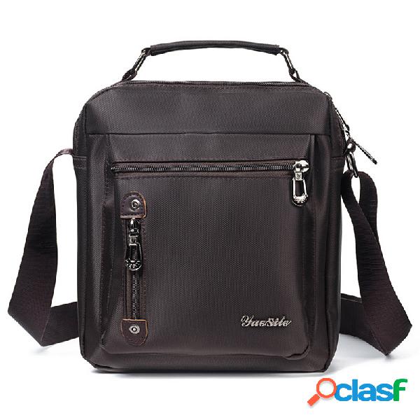 Bolsa Transversal Oxford Vintage Casual Formal Masculina