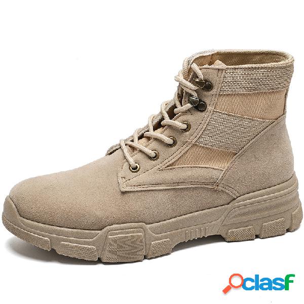 Botas de ferramentas casuais para homens ao ar livre Botas