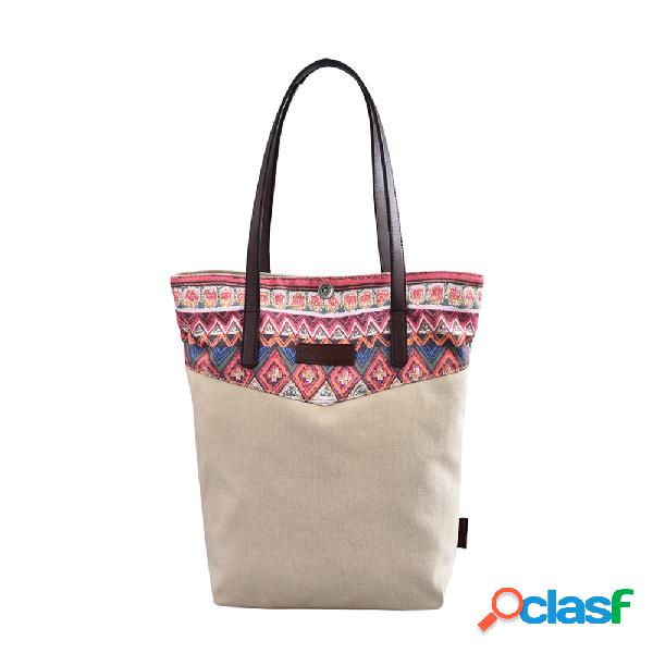 Brenice Bohemia Lona Flores Bolsas de Verão Praia Sacos de
