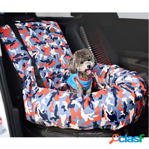 Cama de assento de carro de camuflagem Pet Dog Cat Car tampa