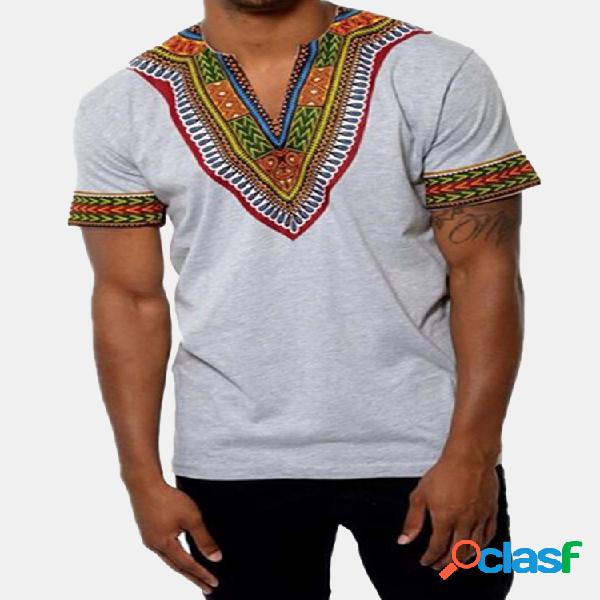 Camisola Masculina De Estilo Étnico Africano De 3D