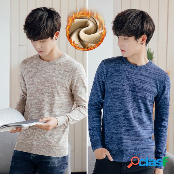 Camisola dos homens Plus Camisola quente Youth Camisola