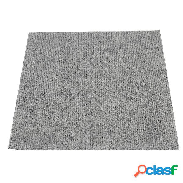 Carpet Tile Floor Mat 12x12 "Squares Peel and Stick Adhesive