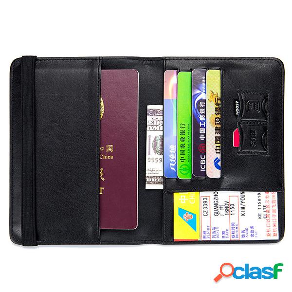 Carteira Ultra Fina Leve Couro Genuíno Para Passaporte