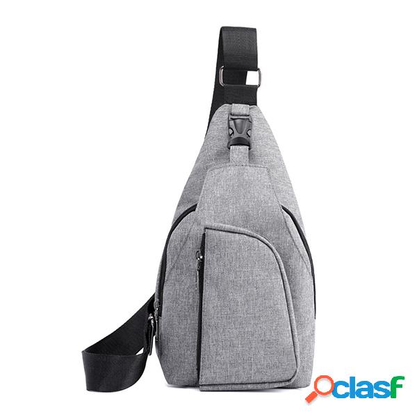 Casual ao ar livre Oxford Sling Bag Chest Bag Crossbody Bag