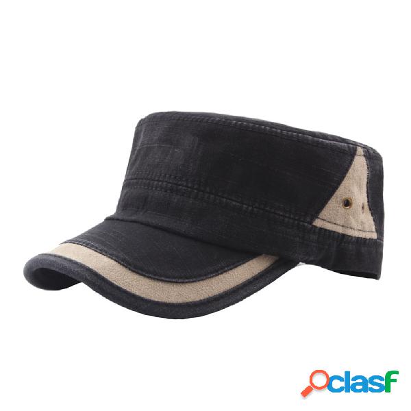 Chapéu Clássico Respirável Casual de Algodão Lavada de