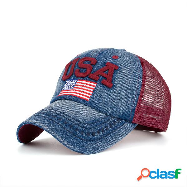 Chapéu do paizinho da bandeira americana, boné ajustável