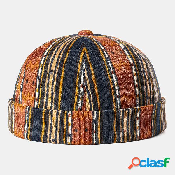 Chapéus personalizados multicoloridos da listra do tampão