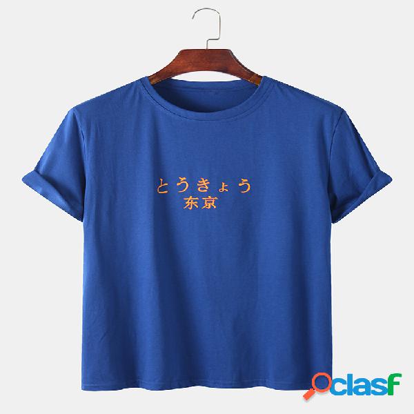 Cidade lisa dos homens pouca etiqueta de Tokyo Camisetas