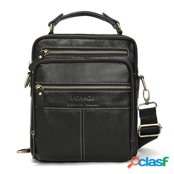 Clemence Bolsa Profissional Transversal Masculina Couro