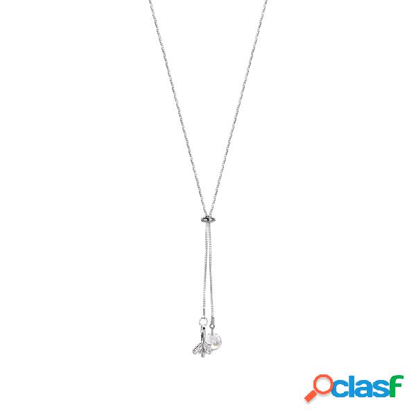 Colar elegante feminino colar pingente strass de mulheres