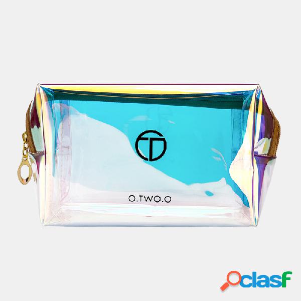 Colorful Laser Cosmético Bolsa Armazenamento de cosméticos