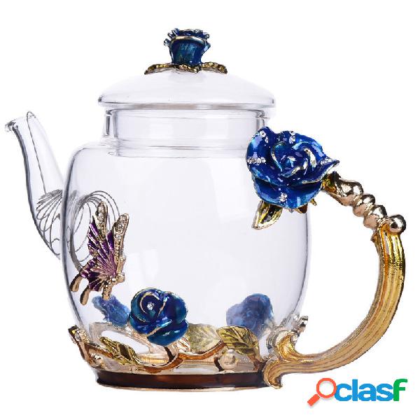 Conjunto de bule de vidro de borosilicato alto Bule de