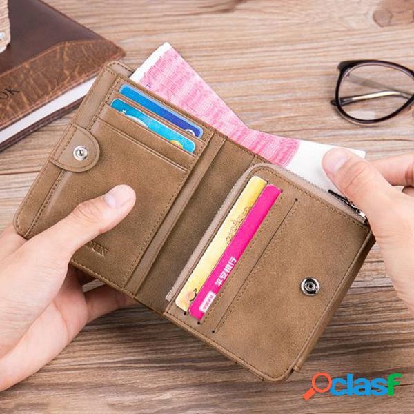 Couro Genuíno Multi-funcional 13 Card Slots moeda bolso