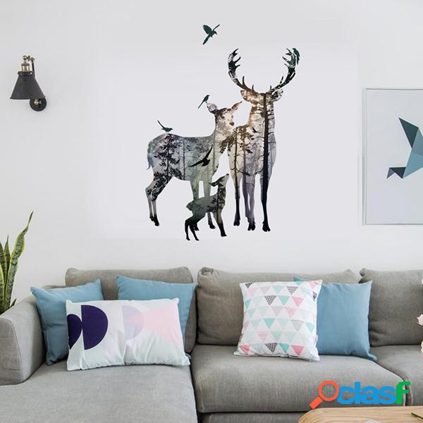 Creative Elk Self-adhesive Bedroom Living Room Sticker Wall