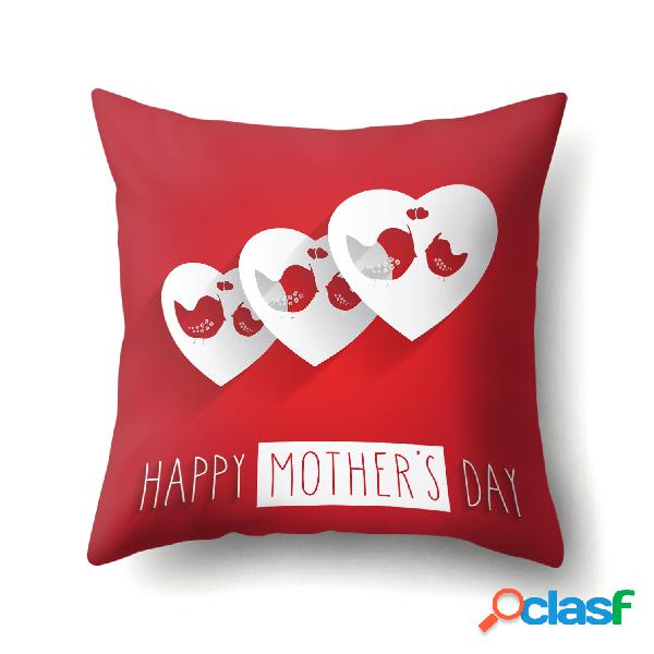 Criativo Dia das Mães Pele de Pêssego Travesseiro Caso