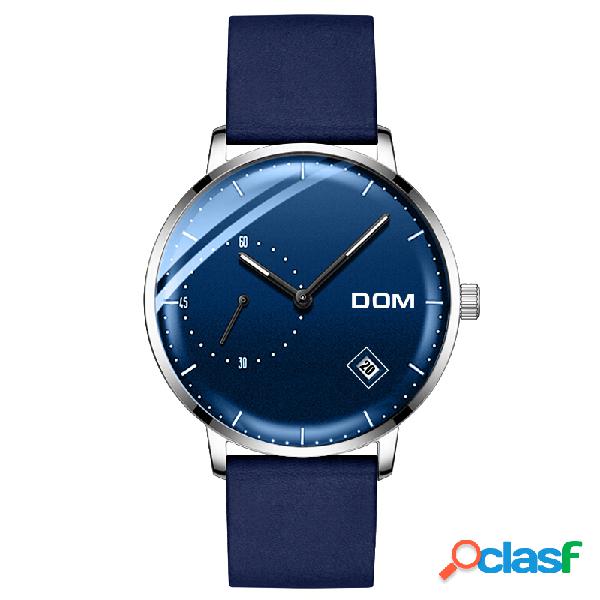 DOM M-302 Casual Relógio De Pulso De Quartzo Data de
