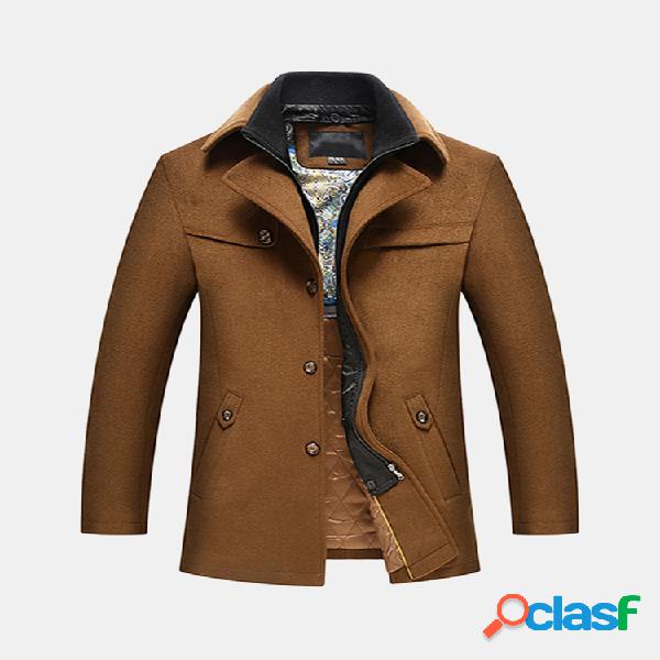 Dual Collar Winter Spring Business Casaco casual Casaco de