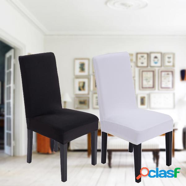 Elegante Black White Elastic Chair Cover Universal Home
